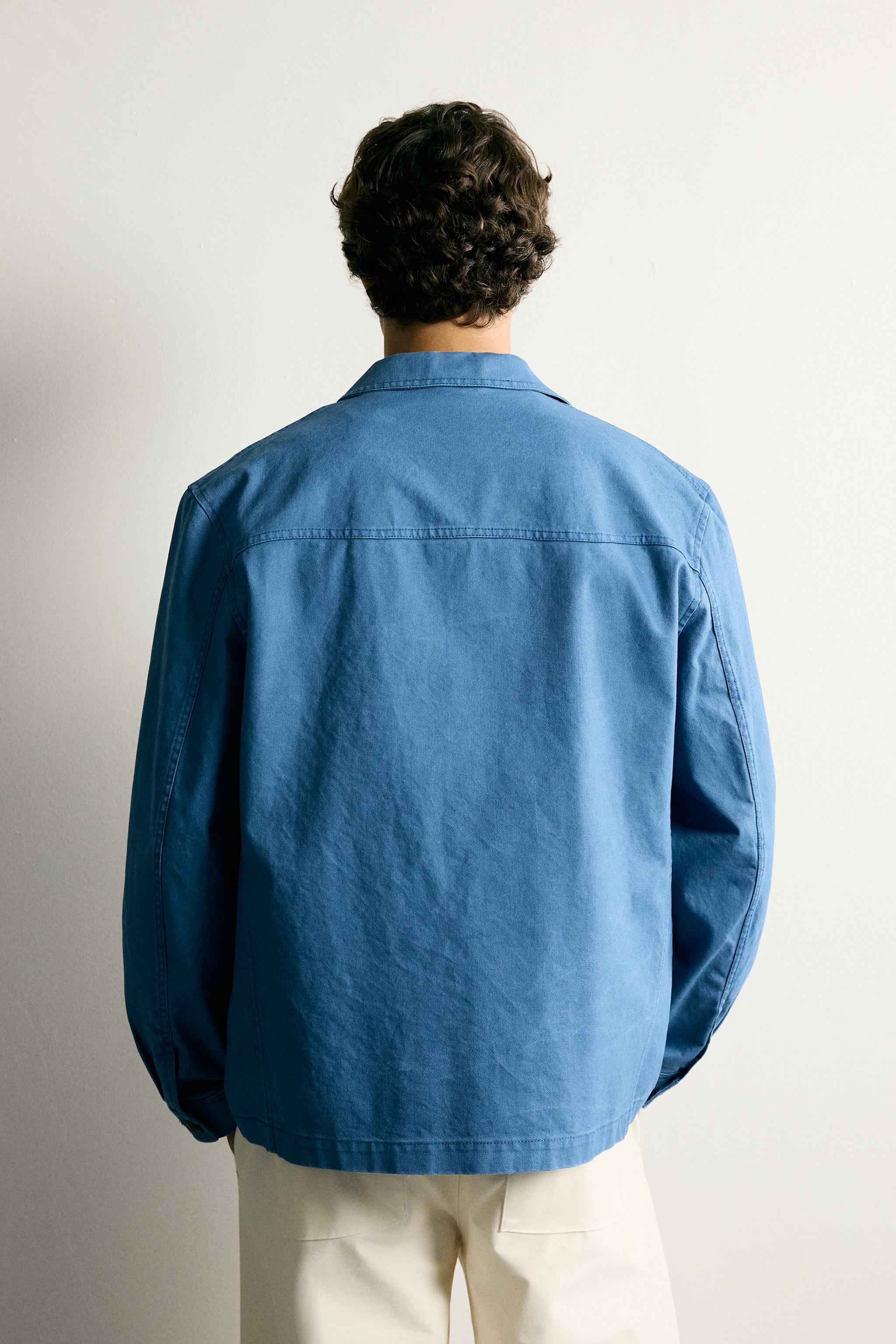 SURCHEMISE DÉLAVÉE REGULAR FIT À POCHES